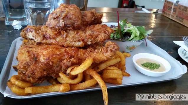 Crispy fried chicken from the Parlour Diner
